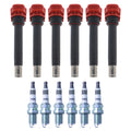 Set of 6 Ignition Coils & NGK Ruthenium HX Spark Plugs for Audi A4 Q5 S5 (2008–2016)