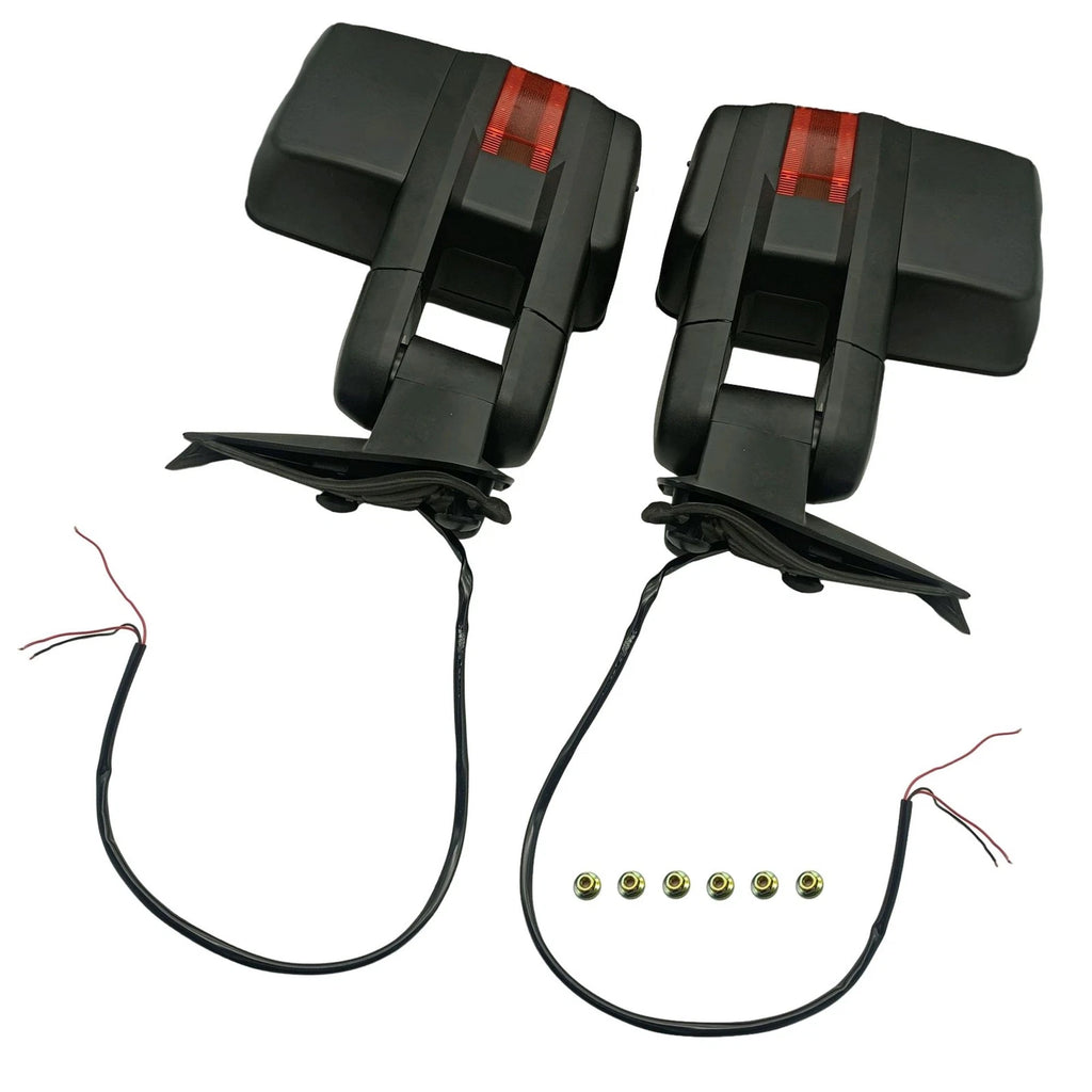 Pair Manual Towing Mirrors for Chevy Silverado 1500 GMC Sierra 1500 2500 3500 (2007–2018)