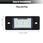2 x LED License Plate Lights with Decoders for VW Jetta (2011-2018)