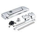 Chrome Trunk Latches Key Hinges for Harley Touring Road King Glide (2014–2024)