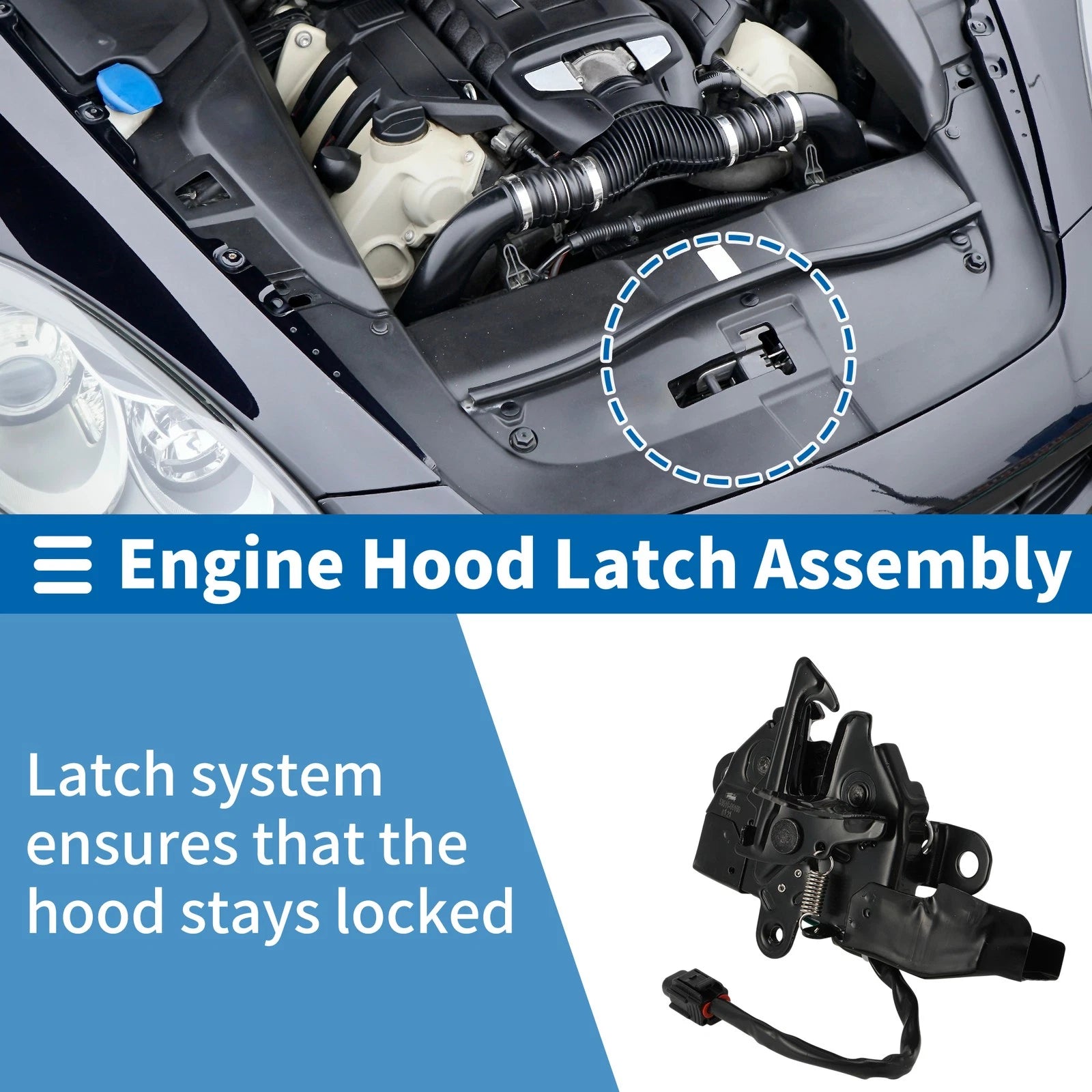 Hood Latch Assembly for Toyota Camry (2006–2015) No. 5351006160 1 Pcs