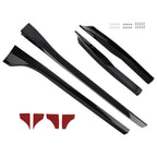 Black ABS Side Skirt Extension Panel Kit for Tesla Model 3 (2017–2023)