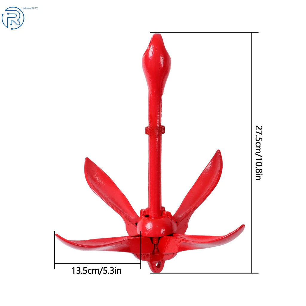 2X Folding Anchors for Grapnel Boat Marine Kayak (1.5KG)