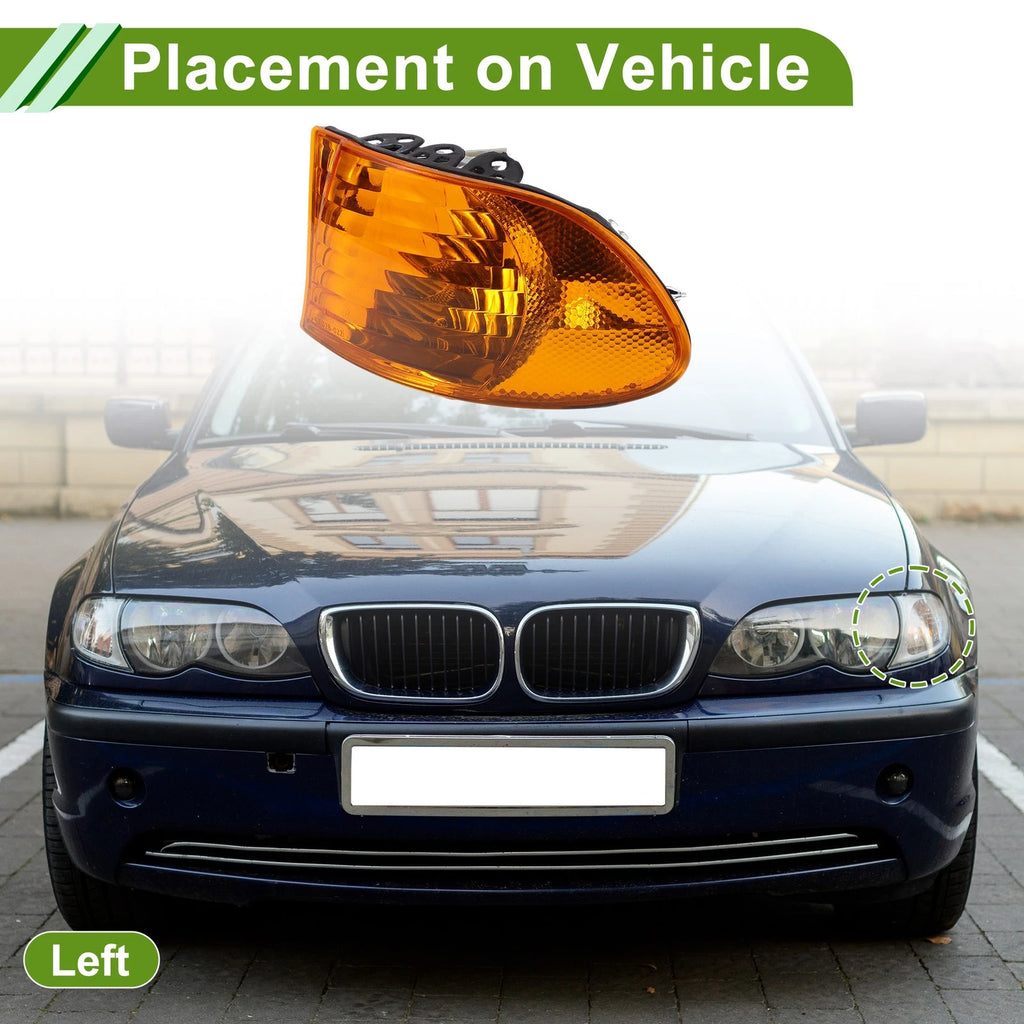 1 Pc Left Corner Signal Light Cover for BMW 7 Series (1999–2001) No. 63138379107