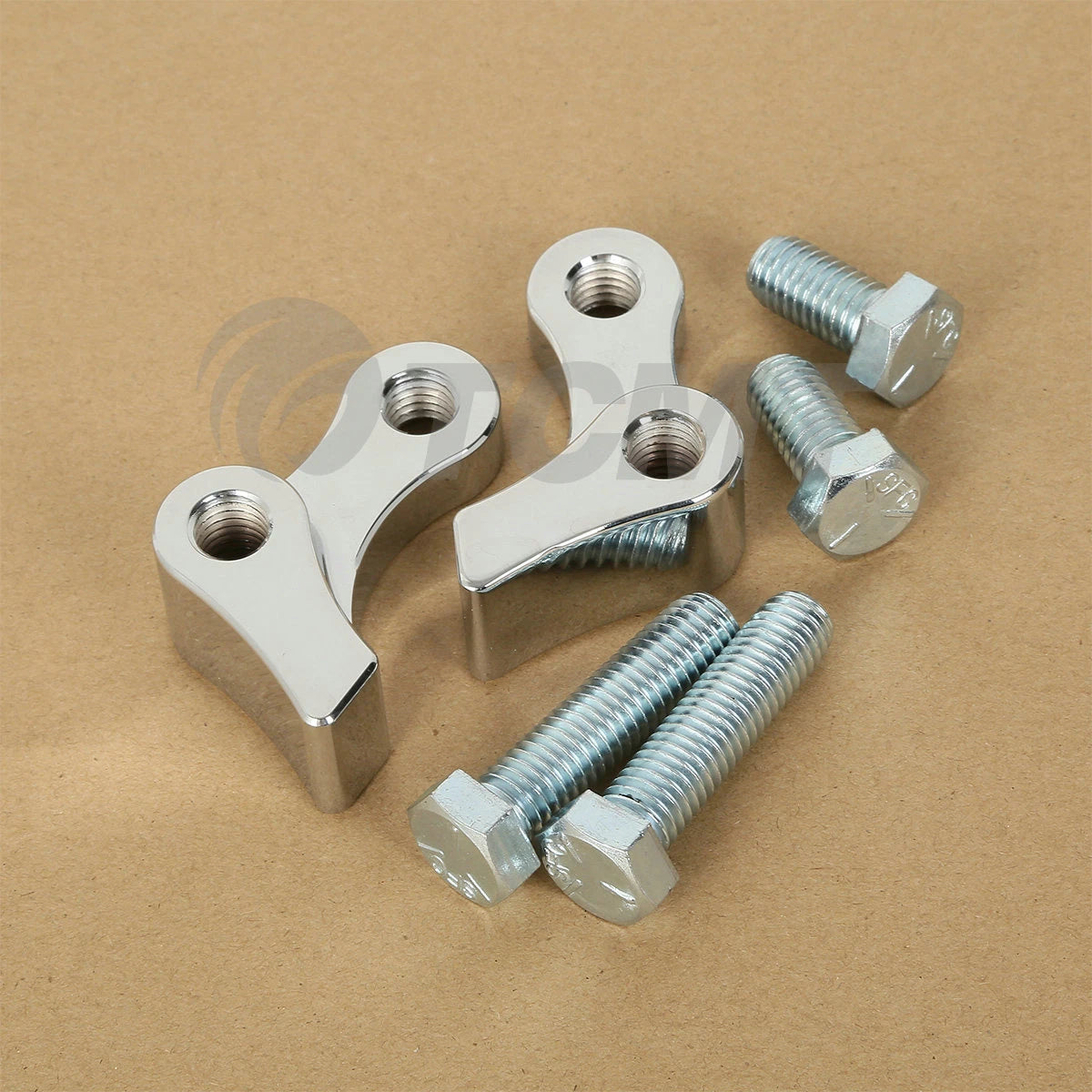 Chrome 1" Adjustable Lowering Kit for Harley Dyna Super, Wide Glide (1995–2005)