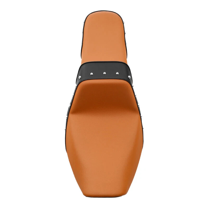 Driver & Passenger Seat for Harley Dyna Fat Bob Low Rider (2006–2017) Orange