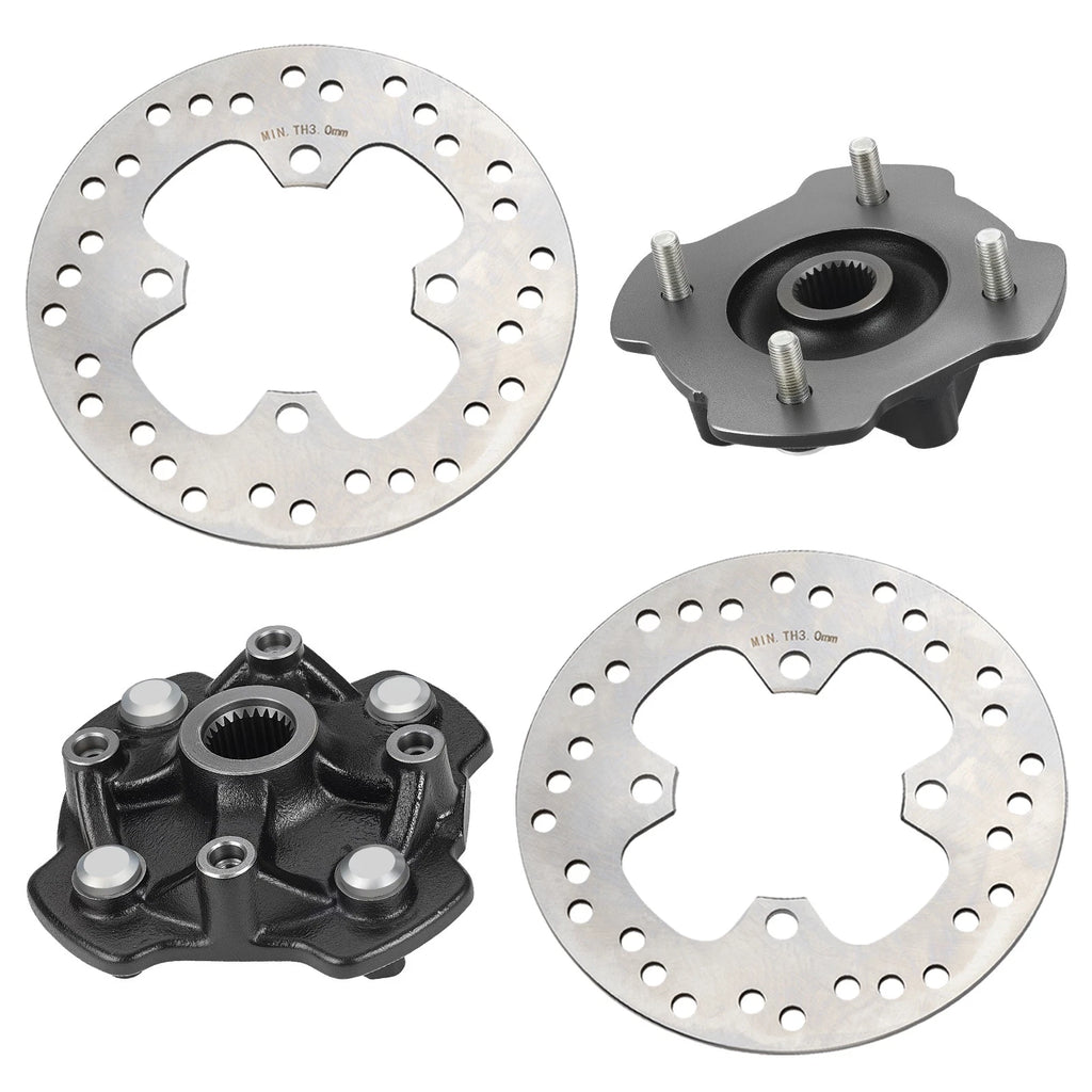 Front Left Right Wheel Hub w/ Brake Disc for Honda Foreman 500 (2014–2019)