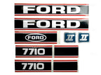 Bonnet Decal Set for Ford 7710 (1978–1995)
