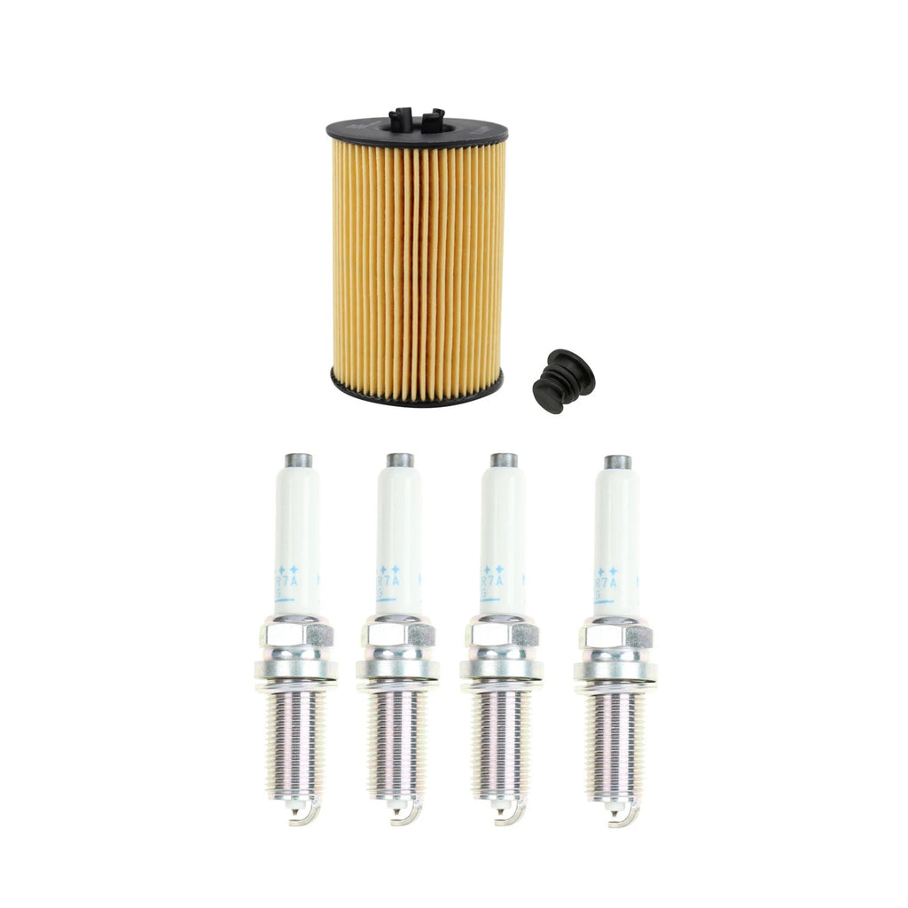 Wix Engine Oil Filter & NGK 4 Laser Platinum Spark Plugs for A3 Golf R (2013–2020)