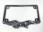Chrome American Eagle License Plate Tag Frame Holder for Harley Davidson (2008–2024)