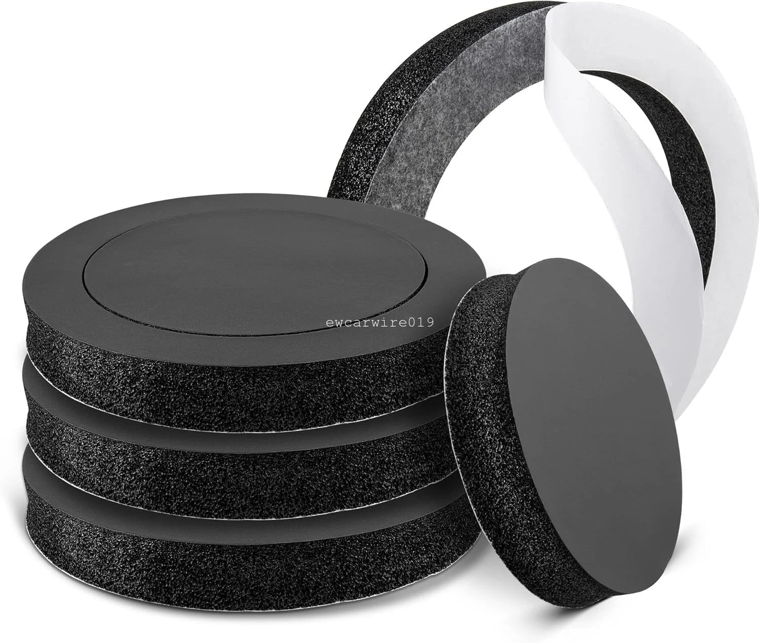 Set of 4 Foam Speaker Rings for Car Door Speakers 6.5"