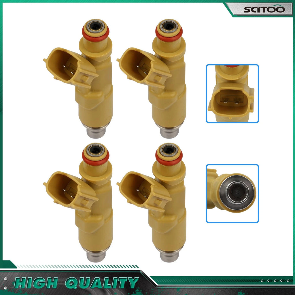 Set of 4 Fuel Injectors for Toyota Celica 2000–2003, Matrix, Pontiac Vibe 2003
