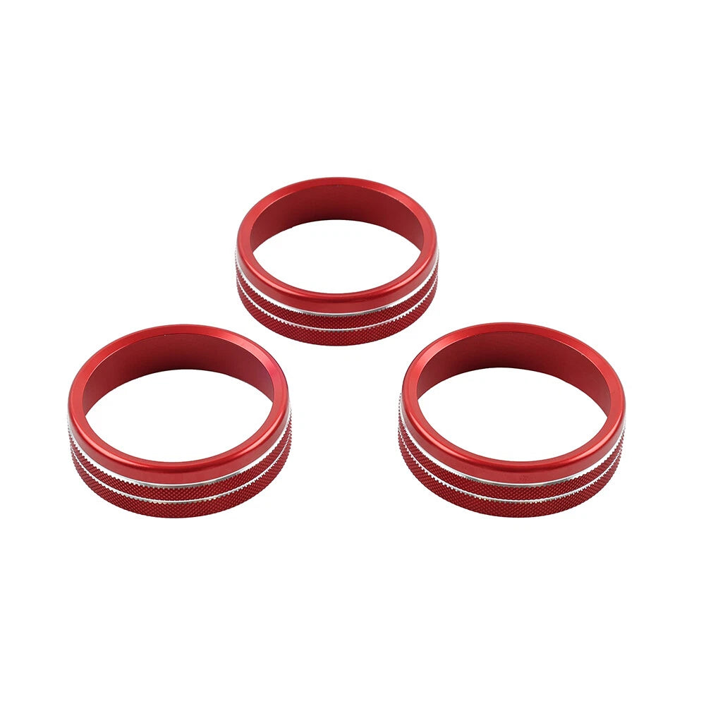 Red Center Console AC Knob Ring Trim for Subaru BRZ, Toyota GR86 (2021–2024)