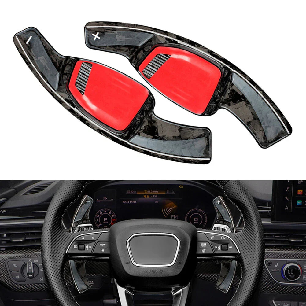 Forged Carbon Fiber Paddle Shifter Extensions for Audi RS5 (2021)