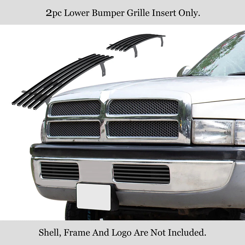 Black Billet Grille Insert for Dodge Ram Regular Model (1994-2001)