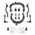 Set of 12 Front Upper Control Arms Sway Bar Links Tie Rods for Trailblazer (2002–2008)