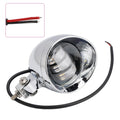 Beam Headlight Fog Lamp for Motorcycle Racer Bobber Chopper (Custom Chrome)