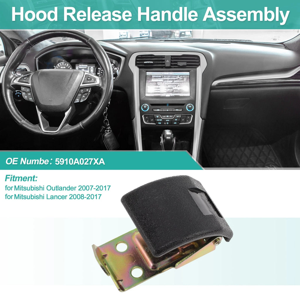 Hood Latch Release Handle for Mitsubishi Outlander (2007–2017) No. 5910A027XA