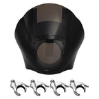 Quarter Fairing Smoke Windshield & 49mm Fork Clamps for Harley Sportster 48