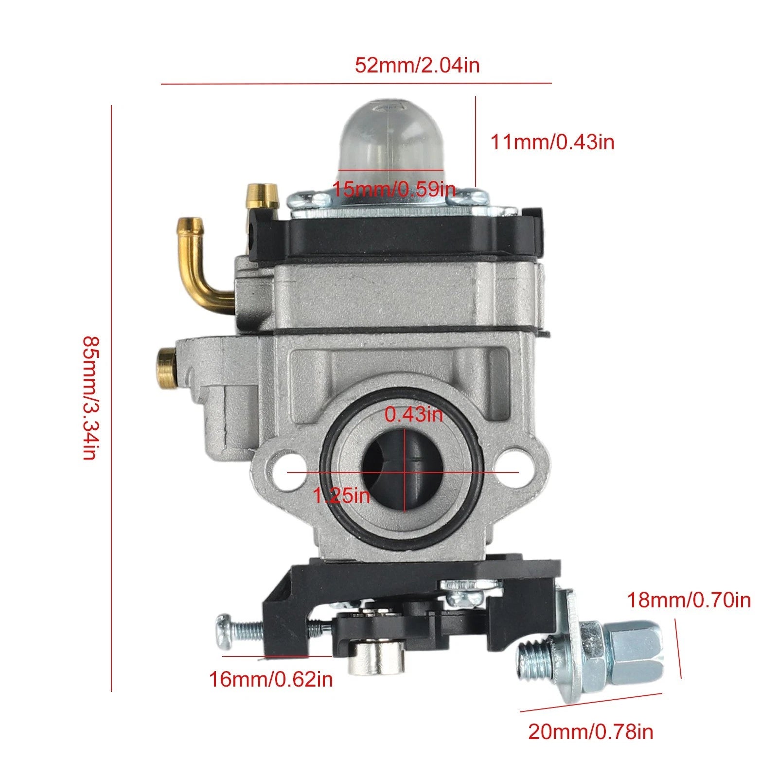Carburettor for Hedge Trimmer Brush Cutter Chainsaw Models (Easy Install)