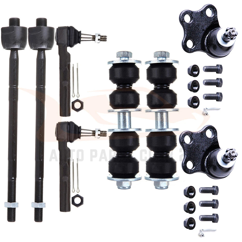 Set of 8 Front Lower Ball Joints and Sway Bar Tie Rods for Chevrolet Malibu (1997–1998)