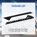 Left Windshield A-Pillar Trim Molding for Ford Explorer (2011-2018)