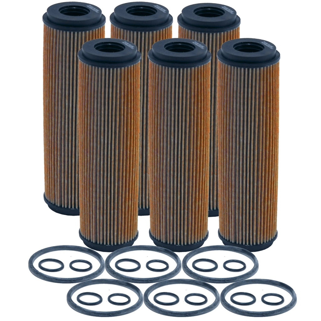 Set of 6 Engine Oil Filters for Mercedes-Benz W204 C204 R172 (1.8L L4)