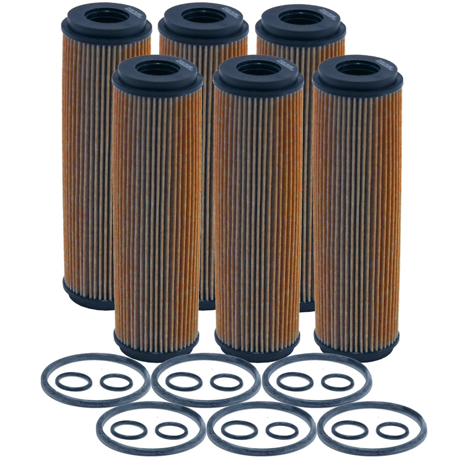 Set of 6 Engine Oil Filters for Mercedes-Benz W204 C204 R172 (1.8L L4)