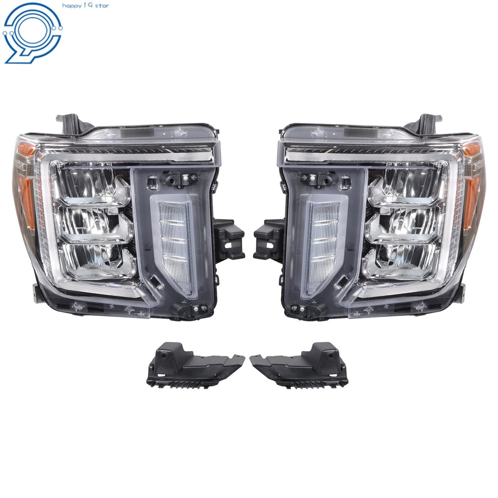 Set of 2 Full LED Headlights for GMC Sierra 2500/3500 HD (2020–2023)
