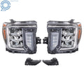 Set of 2 Full LED Headlights for GMC Sierra 2500/3500 HD (2020–2023)
