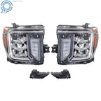 Set of 2 Full LED Headlights for GMC Sierra 2500/3500 HD (2020–2023)