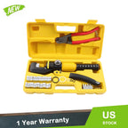 10 Ton Hydraulic Crimper Tool with 11 Dies for Cable Railing Kit