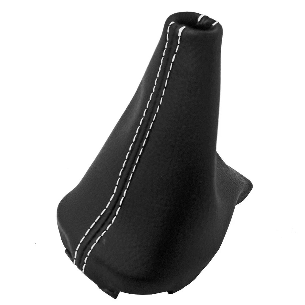 Automatic Shift Boot for Kia Soul (2011–2013) - Leather Synthetic, White Stitch