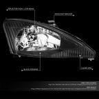 Right Side Headlight Lamp Assembly for Ford Focus (2003–2004)