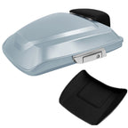 Silver Razor Trunk Backrest Pad Mount Rack for Harley Touring Road Glide (2014–2025)