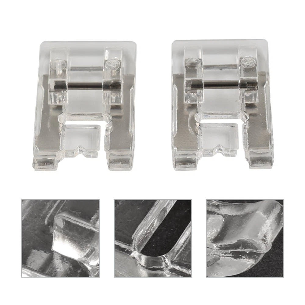 2 Pcs Satin Stitch Snap-On Presser Foot for Juki Singer Janome