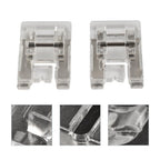 2 Pcs Satin Stitch Snap-On Presser Foot for Juki Singer Janome