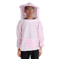 Beekeeping Jacket with Veil and Hat for Beekeepers (Pink)