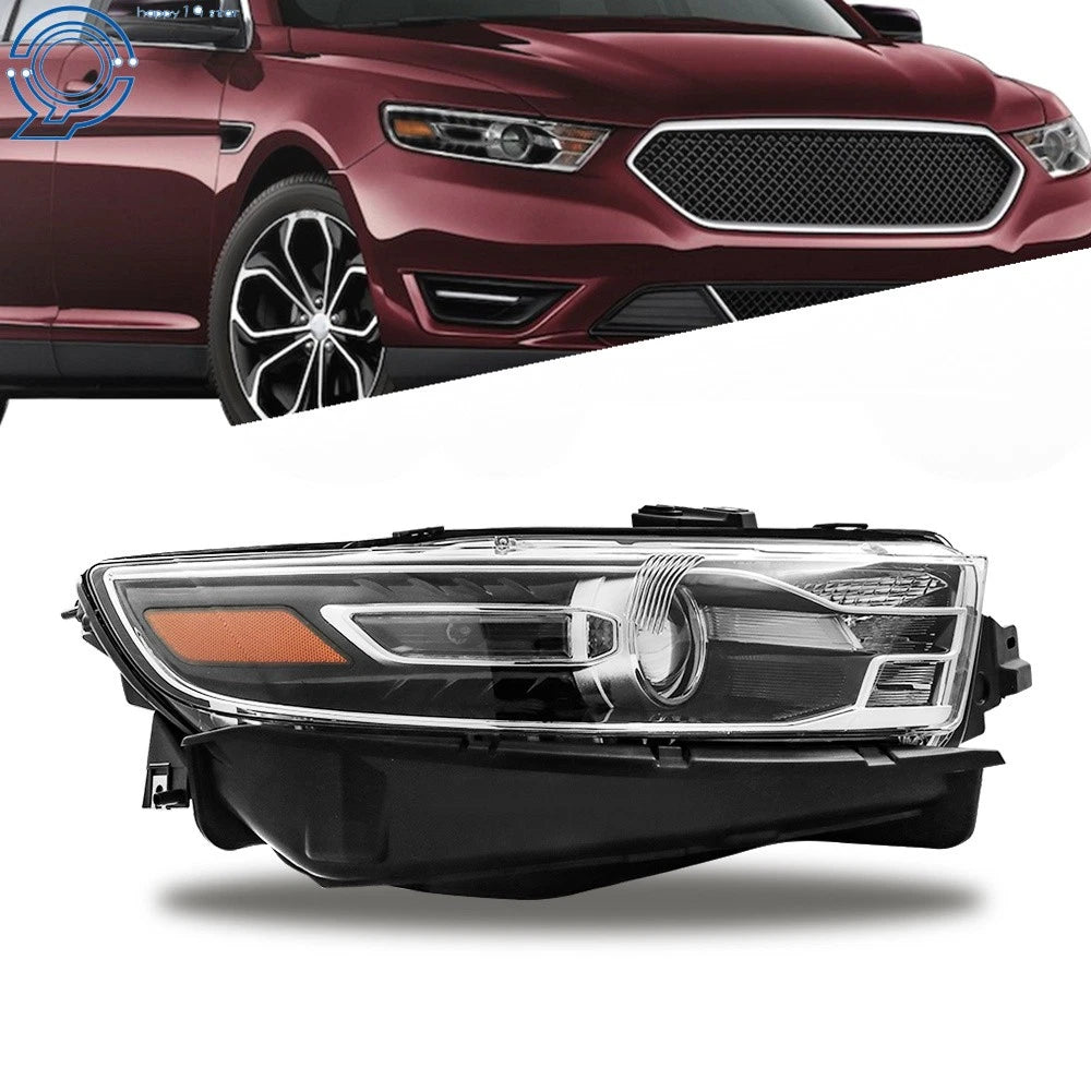 Halogen Headlight for Ford Taurus (2016-2019) with Black Trim