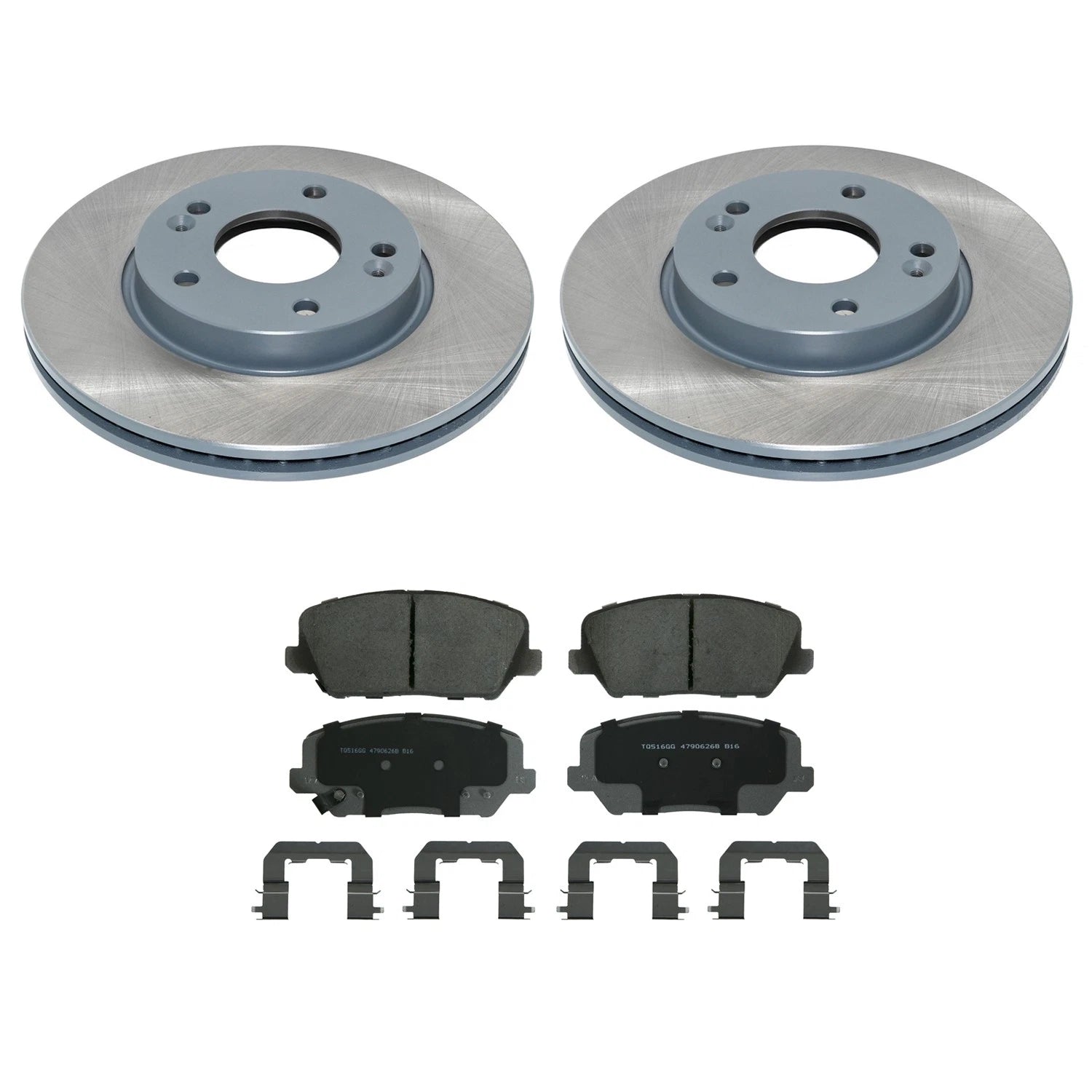 Front Rotors & Wagner ThermoQuiet Ceramic Brake Pads Kit for Kia Forte5 (2014–2018)
