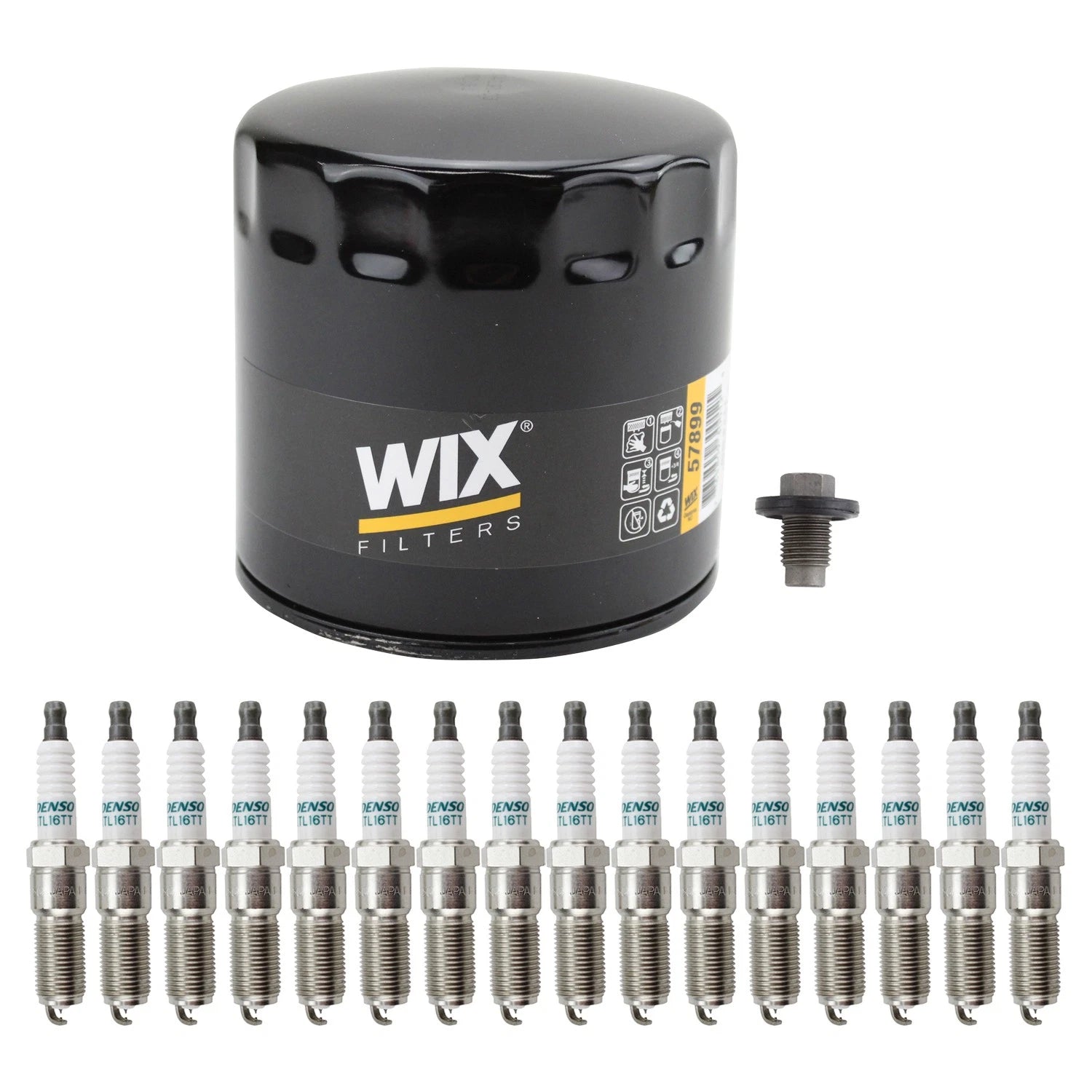 Wix Engine Oil Filter & Denso 16 Iridium TT Spark Plugs for 300 Commander (2006–2010)