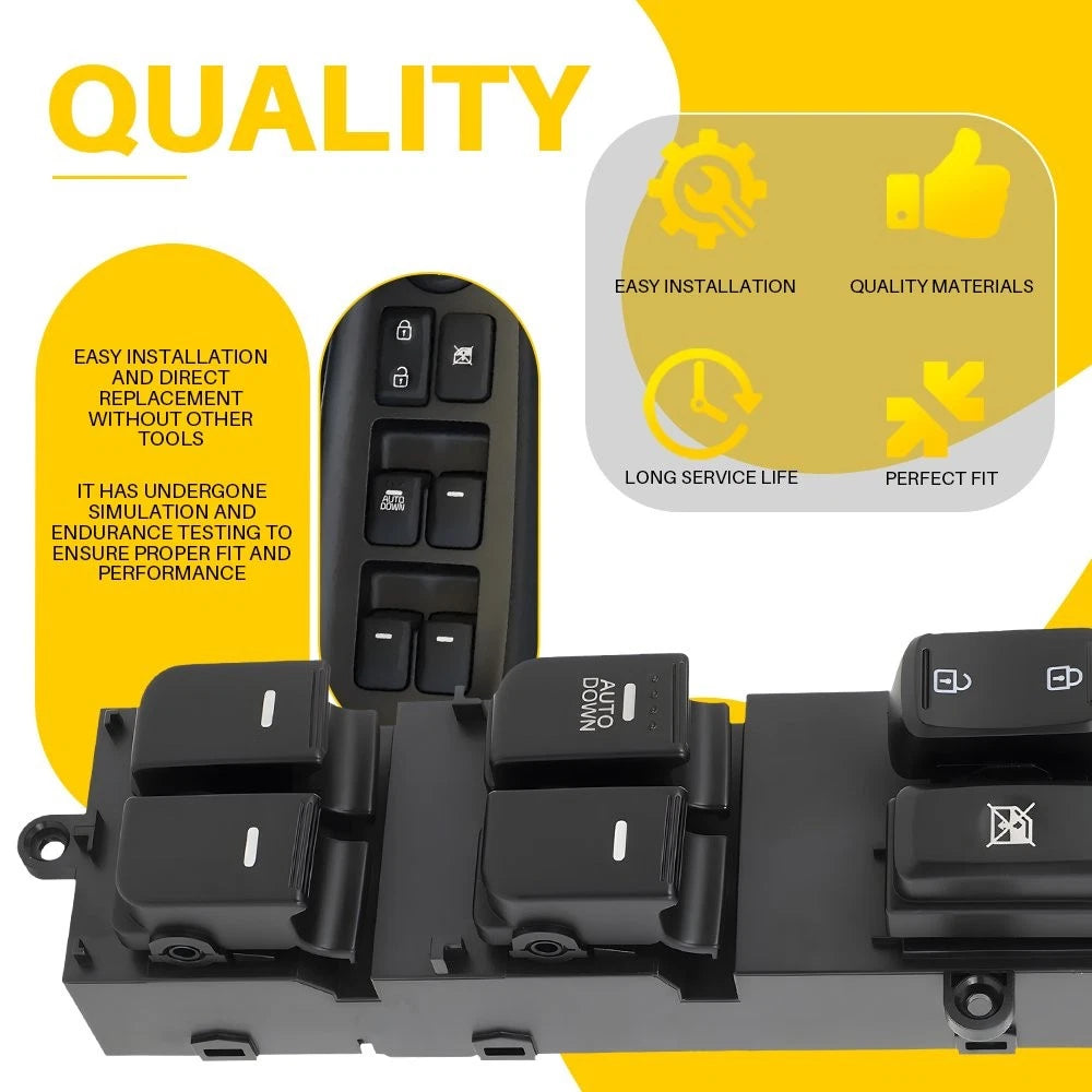 Power Window Switch DWS1979 for Kia Optima (2011–2013) Front Driver