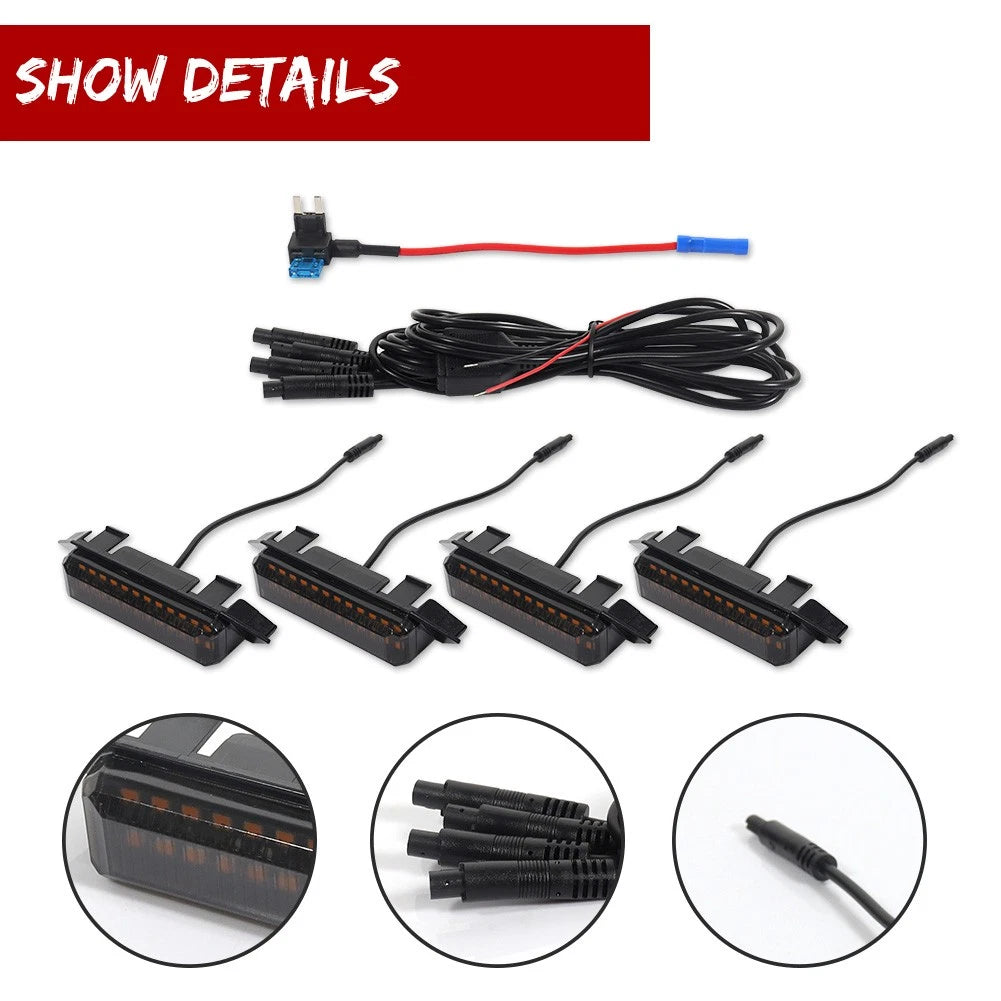 Set of 4 Raptor Style Amber LED Grill Lights for Toyota Tacoma (2024+)