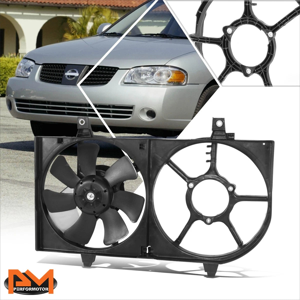 Radiator Cooling Fan Assembly for Nissan Sentra XE (2000–2001)