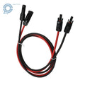 1 Pair 10 AWG Solar Panel Extension Cable Wire Connector for Universal