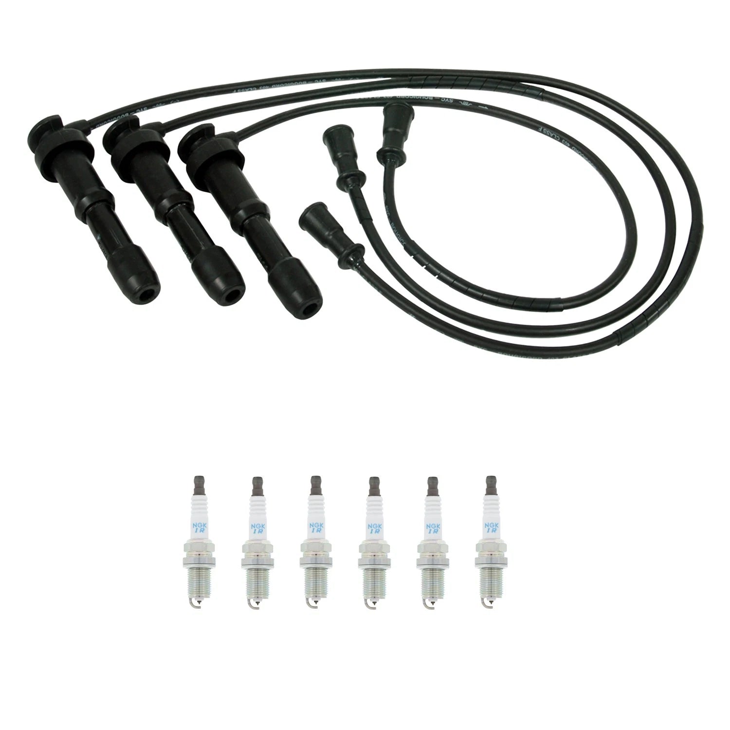 Set of 6 NGK Laser Iridium Spark Plugs & Wire Set for Sedona XG300 XG350 (2002–2006)