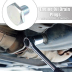 Set of 2 M10x1.25 Engine Oil Drain Plug with Washer 1146063 for Ford