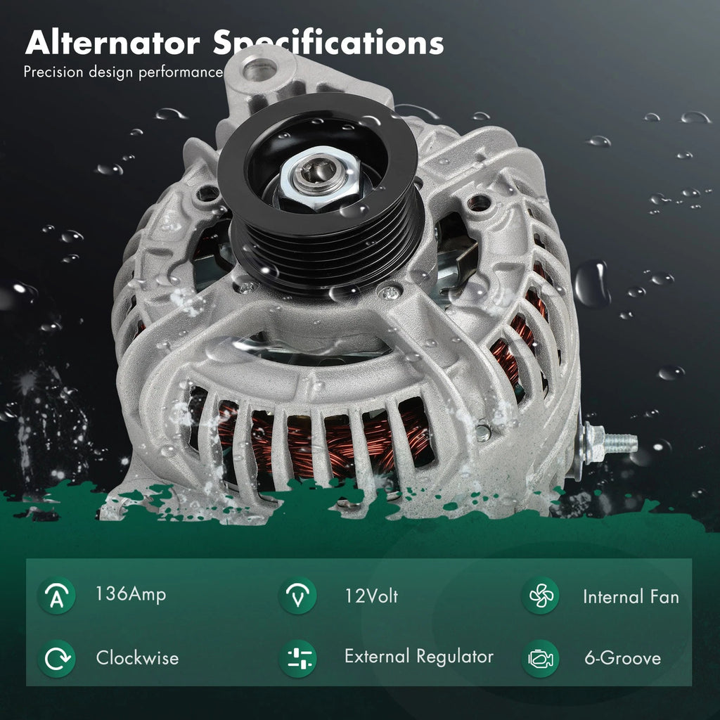 Alternator for Dodge Durango (2003–2006) Ram 1500 (2002–2006) 0124525002