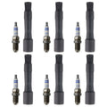 Set of 6 Bosch Platinum Spark Plugs & NGK Coil Boots for BMW 530i Z3 X5 (1997–2006)