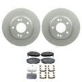Set of 2 Bosch QuietCast Front Rotors & TRW Pro Ceramic Pads for Kona (2018–2023)